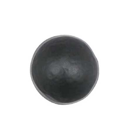Iron Valley [T-82-804] Cast Iron Door Clavos - Smooth Round - Flat Black Finish - 1" Dia.