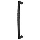 Iron Valley [IR-40-710] Cast Iron Door Pull Handle - Textured Bar - Flat Black FInish - 11 1/2" C/C - 12 1/2" L