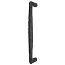 Iron Valley [T-81-117-12] Cast Iron Door Pull Handle - Textured Bar - Flat Black FInish - 11 1/2&quot; C/C - 12 1/2&quot; L