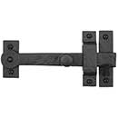 Iron Valley [T-81-533] Cast Iron Gate Drop Bar Latch - Knob - Square End - Flat Black Finish - 7 1/2&quot; L