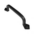 Iron Valley [T-81-101-9] Cast Iron Gate Pull Handle - Square Bar - Flat Black Finish - 9 1/8" L