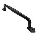 Iron Valley [T-81-107-14] Cast Iron Gate Pull Handle - Round - Flat Black Finish - 14" L