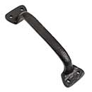 Iron Valley [T-81-113] Cast Iron Gate Pull Handle - Utility - Flat Black Finish - 6 5/8" L