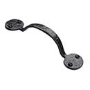 Iron Valley [T-81-501-B] Cast Iron Gate Pull Handle - Bean - Flat Black Finish - 7 1/2" L