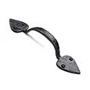 Iron Valley [T-81-501-S] Cast Iron Gate Pull Handle - Spear - Flat Black Finish - 9" L