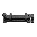 Iron Valley [T-81-537] Cast Iron Gate Surface Slide Bolt - Flat Black Finish - 1 1/2&quot; W x 4&quot; L