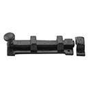 Iron Valley [T-81-539] Cast Iron Gate Surface Slide Bolt - Flat Black Finish - 3/4" W x 5" L