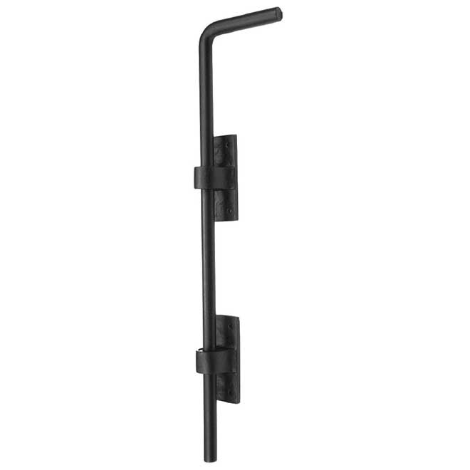Iron Valley [T81561] Cast Iron Gate Cane Bolt Flat Black Finish