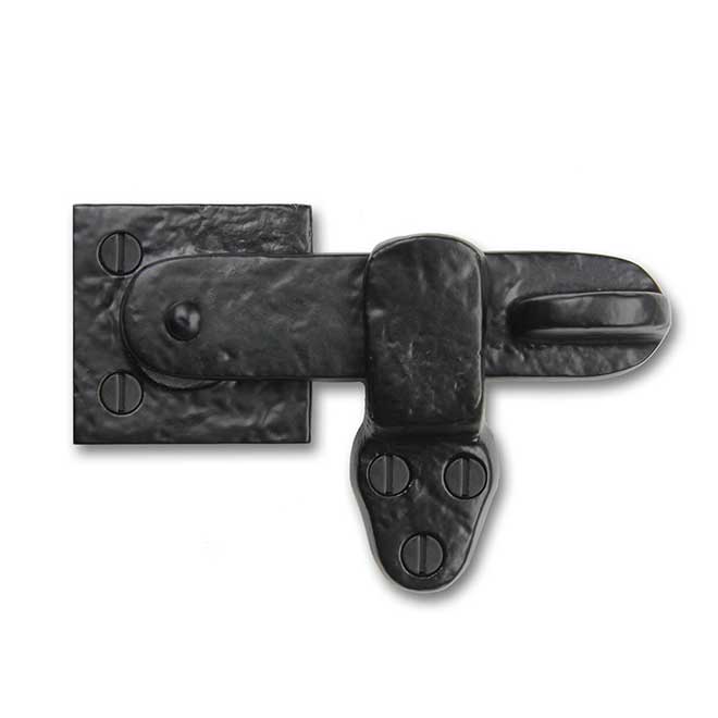 Iron Valley [T-81-523] Cast Iron Gate Drop Bar Latch - 2 Piece - Flat Black  Finish - 5 L  Decorative Hardware, Cabinet, Door, Shutter, Window  Hardware, Bath & Architectural Accessories