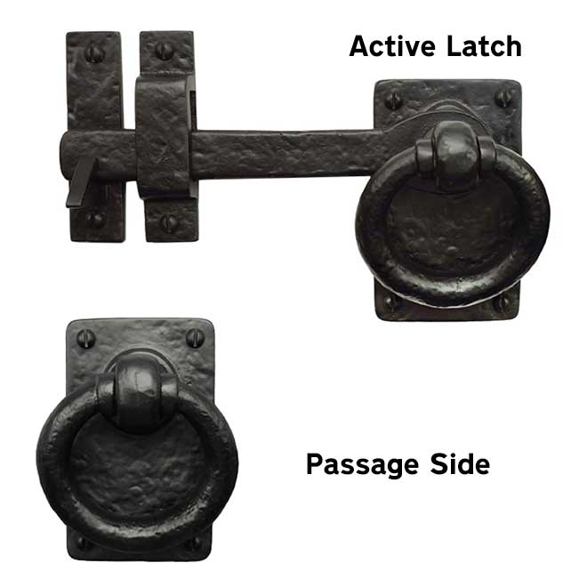 6 mm Thick Mild Steel CLEARANCE Right Hand Iron Gate Catch on Plate 