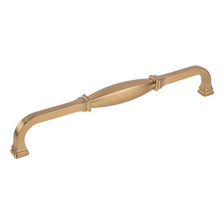 Jeffrey Alexander [278-12SBZ] Die Cast Zinc Appliance/Door Pull Handle - Audrey Series - Satin Bronze Finish - 12&quot; C/C - 12 3/4&quot; L