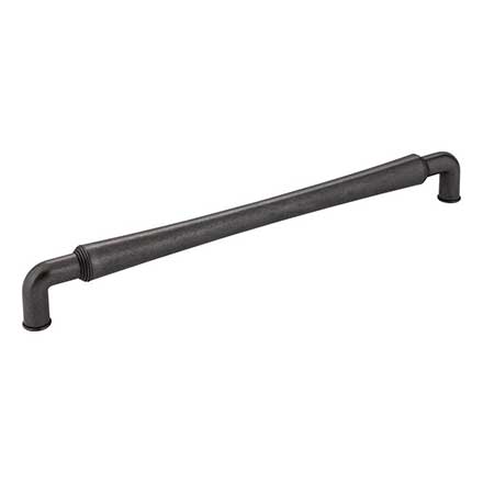Jeffrey Alexander [537-12DACM] Die Cast Zinc Appliance/Door Pull Handle - Bremen 2 Series - Gun Metal Finish - 12 11/16&quot; L