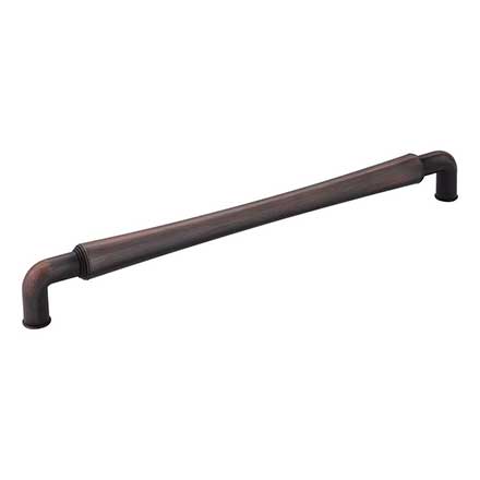 Jeffrey Alexander [537-12DBAC] Die Cast Zinc Appliance/Door Pull Handle - Bremen 2 Series - Brushed Oil Rubbed Bronze Finish - 12 11/16&quot; L