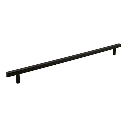 Jeffrey Alexander [845-18MB] Die Cast Zinc Appliance/Door Pull Handle - Dominique Series - Matte Black Finish - 18&quot; C/C - 21&quot; L