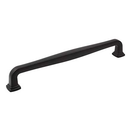 Jeffrey Alexander [782-12MB] Die Cast Zinc Appliance/Door Pull Handle - Fontana Series - Matte Black Finish - 12&quot; C/C - 13 1/8&quot; L