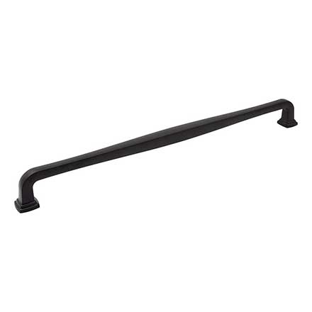 Jeffrey Alexander [782-18MB] Die Cast Zinc Appliance/Door Pull Handle - Fontana Series - Matte Black Finish - 18&quot; C/C - 19 1/8&quot; L