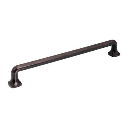 Jeffrey Alexander [663-12DBAC] Die Cast Zinc Appliance/Door Pull Handle - Griffin Series - Brushed Oil Rubbed Bronze Finish - 12&quot; C/C - 13 1/8&quot; L