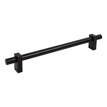 Jeffrey Alexander [478-12MB] Die Cast Zinc Appliance/Door Pull Handle - Larkin 1 Series - Matte Black Finish - 12&quot; C/C - 15 3/16&quot; L