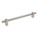 Jeffrey Alexander [478-12SN] Die Cast Zinc Appliance/Door Pull Handle - Larkin 1 Series - Satin Nickel Finish - 12" C/C - 15 3/16" L