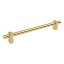 Jeffrey Alexander [478-12BG] Die Cast Zinc Appliance/Door Pull Handle - Larkin 1 Series - Brushed Gold Finish - 12&quot; C/C - 15 3/16&quot; L