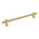 Jeffrey Alexander [478-12BG] Die Cast Zinc Appliance/Door Pull Handle - Larkin 1 Series - Brushed Gold Finish - 12" C/C - 15 3/16" L