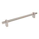 Jeffrey Alexander [598-12SN] Steel Appliance Pull Handle - Larkin 3 Series - Satin Nickel Finish - 12" C/C - 15 3/16" L