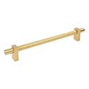 Jeffrey Alexander [598-12BG] Steel Appliance Pull Handle - Larkin 3 Series - Brushed Gold Finish - 12&quot; C/C - 15 3/16&quot; L