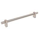 Jeffrey Alexander [698-12SN] Steel Appliance Pull Handle - Larkin 4 Series - Satin Nickel Finish - 12" C/C - 15 3/16" L