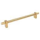 Jeffrey Alexander [698-12BG] Steel Appliance Pull Handle - Larkin 4 Series - Brushed Gold Finish - 12&quot; C/C - 15 3/16&quot; L