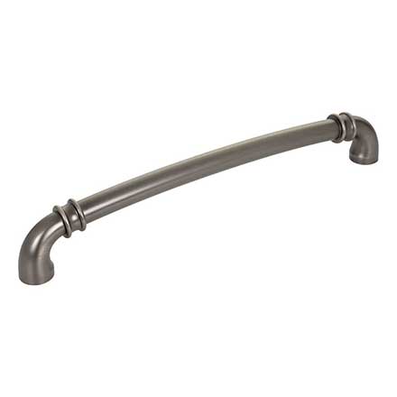 Jeffrey Alexander [445-12BNBDL] Die Cast Zinc Appliance/Door Pull Handle - Marie Series - Brushed Pewter Finish - 12&quot; C/C - 13&quot; L