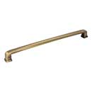 Jeffrey Alexander [1092-12AB] Die Cast Zinc Appliance/Door Pull Handle - Milan 1 Series - Brushed Antique Brass Finish - 12" C/C - 12 13/16" L