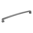 Jeffrey Alexander [1092-12DACM] Die Cast Zinc Appliance/Door Pull Handle - Milan 1 Series - Gun Metal Finish - 12" C/C - 12 13/16" L