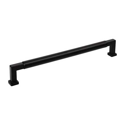 Jeffrey Alexander [929-12MB] Die Cast Zinc Appliance/Door Pull Handle - Ogden Series - Matte Black Finish - 12" C/C - 12 13/16" L