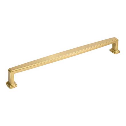 Jeffrey Alexander [171-12BG] Die Cast Zinc Appliance/Door Pull Handle - Richard Series - Brushed Gold Finish - 12&quot; C/C - 12 13/16&quot; L