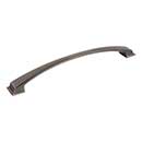 Jeffrey Alexander [944-12BNBDL] Die Cast Zinc Appliance/Door Pull Handle - Roman Series - Brushed Pewter Finish - 12&quot; C/C - 13 5/8&quot; L