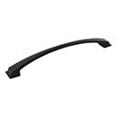 Jeffrey Alexander [944-12MB] Die Cast Zinc Appliance/Door Pull Handle - Roman Series - Matte Black Finish - 12&quot; C/C - 13 5/8&quot; L