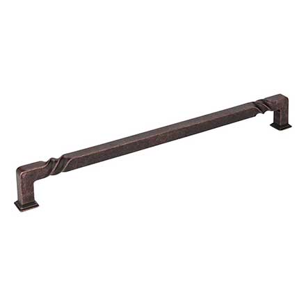 Jeffrey Alexander [602-12DMAC] Die Cast Zinc Appliance/Door Pull Handle - Tahoe Series - Distressed Oil Rubbed Bronze Finish - 12 3/4&quot; L