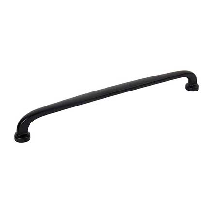 Jeffrey Alexander [410-12MB] Die Cast Zinc Appliance/Door Pull Handle - Weser Series - Matte Black Finish - 12" C/C - 12 7/8" L