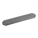 Jeffrey Alexander [B812-96DACM] Die Cast Zinc Cabinet Pull Backplate - Plain Edge - Gun Metal Finish - 96mm C/C - 6" L