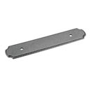 Jeffrey Alexander [B812-96R-DACM] Die Cast Zinc Cabinet Pull Backplate - Rope Edge - Gun Metal Finish - 96mm C/C - 6" L