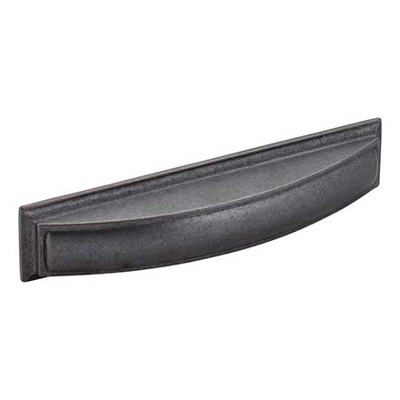 Jeffrey Alexander [436-128DACM] Die Cast Zinc Cabinet Cup Pull - Annadale Series - Gun Metal Finish - 128mm Centers - 6 1/4" L