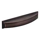 Jeffrey Alexander [436-128DBAC] Die Cast Zinc Cabinet Cup Pull - Annadale Series - Brushed Oil Rubbed Bronze Finish - 128mm Centers - 6 1/4&quot; L