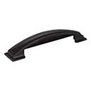 Jeffrey Alexander [436-128MB] Die Cast Zinc Cabinet Cup Pull - Annadale Series - Matte Black Finish - 128mm Centers - 6 1/4&quot; L