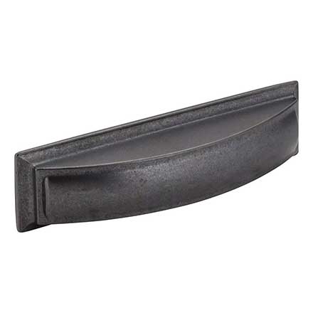 Jeffrey Alexander [436-96DACM] Die Cast Zinc Cabinet Cup Pull - Annadale Series - Gun Metal Finish - 96mm Centers - 5&quot; L