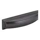 Jeffrey Alexander [436-96DACM] Die Cast Zinc Cabinet Cup Pull - Annadale Series - Gun Metal Finish - 96mm Centers - 5&quot; L