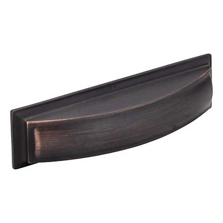 Jeffrey Alexander [436-96DBAC] Die Cast Zinc Cabinet Cup Pull - Annadale Series - Brushed Oil Rubbed Bronze Finish - 96mm Centers - 5&quot; L