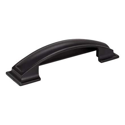 Jeffrey Alexander [436-96MB] Die Cast Zinc Cabinet Cup Pull - Annadale Series - Matte Black Finish - 96mm Centers - 5&quot; L