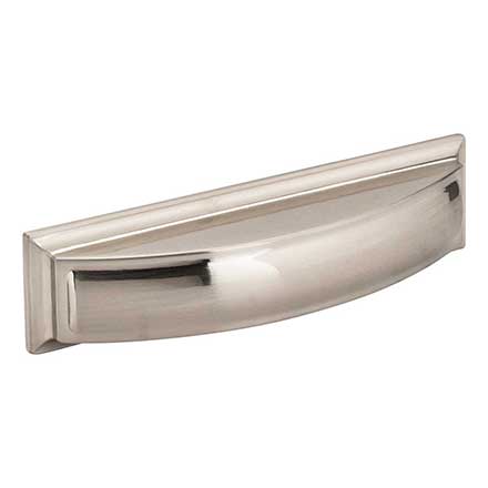 Jeffrey Alexander [436-96SN] Die Cast Zinc Cabinet Cup Pull - Annadale Series - Satin Nickel Finish - 96mm Centers - 5&quot; L