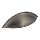 Jeffrey Alexander [8236-BNBDL] Die Cast Zinc Cabinet Cup Pull - Bordeaux Series - Brushed Pewter Finish - 96mm Centers - 5&quot; L