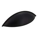 Jeffrey Alexander [8236BLK] Die Cast Zinc Cabinet Cup Pull - Bordeaux Series - Matte Black Finish - 96mm Centers - 5&quot; L